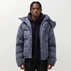 OEM Custom Trendy Mens Hooded Zipper Breathable Thick Puffer <b>Coats</b> Down Jacket Thick Warm Custom <b>Bubble</b> <b>Coat</b> - Product Image 2