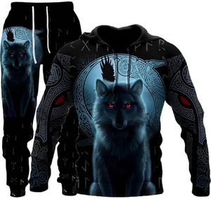 Sweat-shirt unisexe en polaire polyester imprimé en 3D avec motif de loup, séchage rapide, respirant, streetwear - Product Image 2
