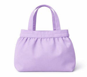 Bolsa de compras para bebé de algodón 100% orgánico, ecológica, de moda, tamaño mediano, con asa larga y lazo, al por mayor. - Product Image 3