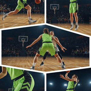 Pantalones Cortos Deportivos para Hombre, Transpirables, Ligeros, para Baloncesto, Entrenamiento, Ejercicio - Product Image 6