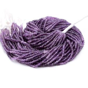 Perles rondes facettées en améthyste naturelle africaine de qualité AAA, 3,5-4 mm, 13 pouces, dégradées, pour la fabrication de bijoux, pierres précieuses - Product Image 2