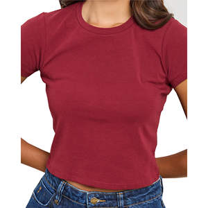 Top Corto a Cuadros, Elegante y Moderno para Mujer, Informal, Ajustado, de Verano, 100% Algodón Transpirable - Product Image 2