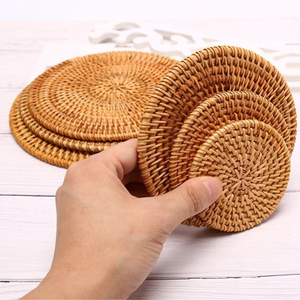 Platos de Mimbre Hechos a Mano al por Mayor, Hechos en Vietnam, Tejidos para Cafetería o Restaurante - Product Image 4