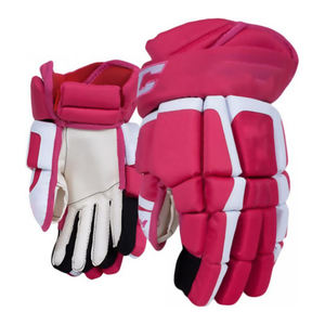 Gants de hockey sur glace professionnels noirs avec bordure orange, protection complète pour les joueurs - Product Image 4