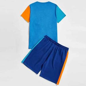 T-shirt avec short assorti, ensembles de short de gym pour hommes, ensemble t-shirt et short pour hommes, femmes et ensemble d'été unisexe - Product Image 2