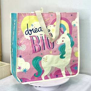 ถุงผ้า BOPP กันน้ำจากโรงงานโดยตรง พิมพ์สีเต็มรูปแบบ ถุงผ้า PP ทอแบบใช้ซ้ำได้ สำหรับการส่งเสริมการขายในเวียดนาม - Product Image 6