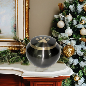 โกศสัตว์เลี้ยงหรูหราอุปกรณ์สำหรับงานศพที่คุณรักพิมพ์ลายอุ้งเท้าใหม่ - Product Image 1