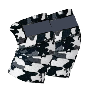Genouillères de sport en néoprène à imprimé camouflage, respirantes, absorbant les chocs, avec fermeture auto-agrippante, unisexe, protection toutes saisons, vente en gros - Product Image 1