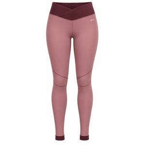 Women’s Crossover Waist Workout <b>Leggings</b> with Curved <b>Knee</b> Seam Detail High Waisted Full <b>Length</b> <b>Leggings</b> - Product Image 1