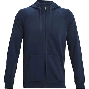 Sudadera con capucha para hombre, corte regular, con cremallera completa, forro polar 100% algodón, transpirable, sin cordones, para invierno, lisa, para embarazadas, venta al por mayor - Product Image 1