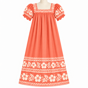 Vestidos Mumu de una Pieza con Cintura Natural, Personalizables y Estampados para Mujer, Vestido Mumu de Manga Corta para Mujer - Product Image 2