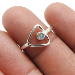 Bague en labradorite au design unique, argent sterling 925, bijoux bohèmes en argent fin sur mesure pour femmes, prix de gros - Product Image 3