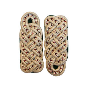 Epaulettes de Hombro para Uniforme, Diseño Personalizado Profesional, Poliéster y Algodón, Bordados con Insignias de Rango en Dorado y Plateado, para Ceremonias - Product Image 6