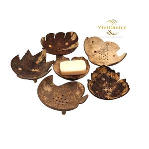 Bandeja de Coco Ecológica Hecha a Mano, Resistente, Apta para Lavavajillas y Alimentos, Porta Jabón de Concha, VIETCHOICE, Hecho en Vietnam, Precio Competitivo - Product Image 3