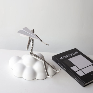 Regalos Creativos, Pequeña Figura Decorativa, Estatua para Sala de Estar, Oficina, Biblioteca, Accesorios Metálicos para el Hogar - Product Image 3