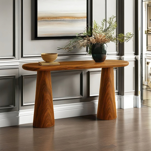 Tables consoles en bois massif de style classique, fournies directement par l'usine, produit au design classique, meubles en bois - Product Image 3