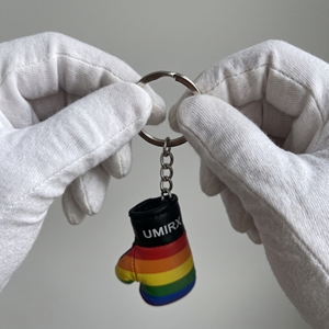 Rainbow Pride Mini <b>Boxing</b> Glove Keychain Pride Flag Lightweight PU Leather <b>Boxing</b> Gloves Key Ring <b>Gift</b> Bag Charm Pride Month - Product Image 3