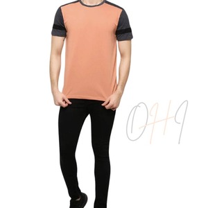 T-shirt personnalisé pour homme en coton à manches courtes, haute qualité, tie-dye, color block, raglan, respirant, décontracté, mode estivale, coupe oversize - Product Image 3