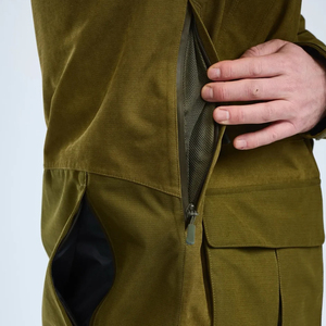 Chaqueta de Caza Transpirable con Capucha y Cremallera Completa para Hombre, Color Sólido, Cortavientos para Exteriores - Product Image 4