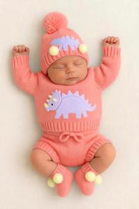 Newborn Baby Essentials <b>Knit</b> <b>Set</b> Soft Warm Infant Clothing Winter Outfit Comfortable Custom Design Manufacturing - Product Image 5