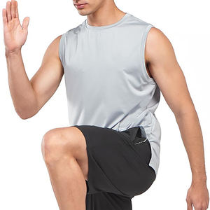New Arrival <b>Men's</b> Tank Top Solid Color Muscle Style with Unique Design Casual Fit High Quality Tank Top for <b>Men</b> - Product Image 6