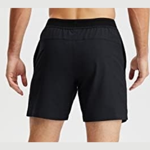 Shorts amples et larges pour hommes, taille haute, en tissu épais, avec logo brodé personnalisé, vente en gros, collection été - Product Image 5
