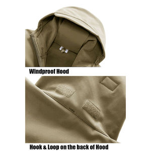 Chaqueta Softshell con Capucha para Exteriores, Diseño de Parches, Colores y Tallas Personalizadas para Marcas de Ropa Estadounidenses, Venta al Por Mayor OEM - Product Image 4