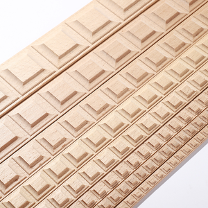 Molduras Decorativas Modernas de Madera Sólida para Pared, Tiras de Cierre para Paredes de Hoteles, Líneas Decorativas, Ecológicas y Personalizables - Product Image 1