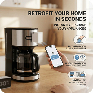 DIY Retrofit Smart Fingerbot : Pas de câblage requis, <span class=keywords><strong>Switch</strong></span> <span class=keywords><strong>Bot</strong></span>, bouton poussoir universel contrôlé par application pour interrupteurs muraux - Product Image 2