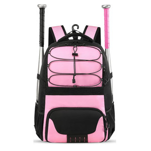 Sac à dos de baseball pour rangement de 4 battes, hauteur 20,5 pouces, en nylon durable et écologique, sac de sport décontracté unisexe en polyester - Product Image 3