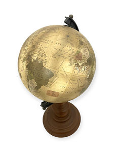 Globe terrestre de qualité supérieure avec un élégant support en bois, design Art Déco, écologique, durable, rotatif - Cadeau et souvenir - Product Image 3
