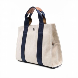 Fashion <b>Medium</b> <b>Size</b> Canvas Tote <b>Bag</b> Non Woven Rope Handles Customizable Closure Reusable Eco-Friendly Cotton Shopping Market - Product Image 2