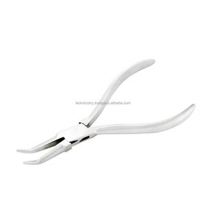 Alicates de punta de cadena curvada para fabricación de relojes, mango liso de 140MM - Product Image 1