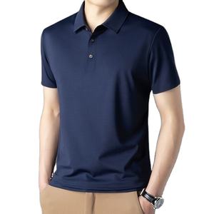 Nouveau style, polo 100% coton uni, qualité supérieure, manches courtes pour homme, respirant, décontracté, professionnel, logo personnalisé, vente en gros OEM - Product Image 2