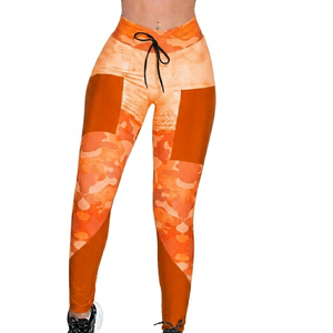 Women Yoga Set Best Quality Textured Solid Stitch Digital Print 2 Piece Breathable High Waist - Product Image 4