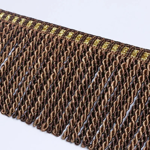 Premium Quality Gold Mylar Braid French <b>Wire</b> <b>Ribbon</b> Twisted Fringe Custom Made Eco-Friendly Embroidered Tassel Shoes Trim Alpha - Product Image 1