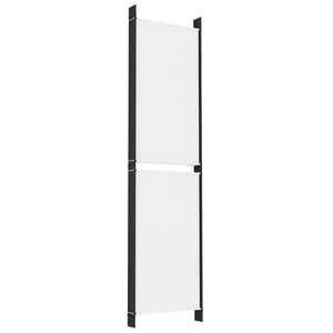 White 6-Panel Fabric Room Divider 118.1"x78.7" <b>Screen</b> & Elegant <b>Partition</b> - Product Image 5