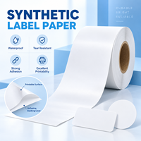 Papier synthétique imprimable pp, autocollant imperméable pour imprimante jet d'encre, papier synthétique A3, autocollant pour imprimante laser, autocollant adhésif personnalisé, rouleau d'autocollants