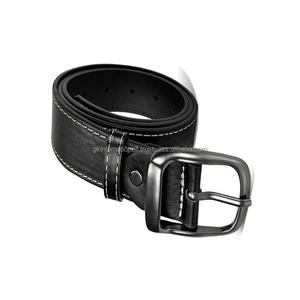 Ceinture décontractée élégante en cuir de vachette véritable 100% pour hommes avec boucle en métal personnalisée commande en gros fabriquée en Inde - Product Image 6