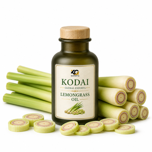 Aceite Esencial de Limoncillo de Tamil Nadu 100% Puro y Natural de Kodai Global Export, Destilado al Vapor, para Aromaterapia Facial, Limpieza Sin Dolor - Product Image 1