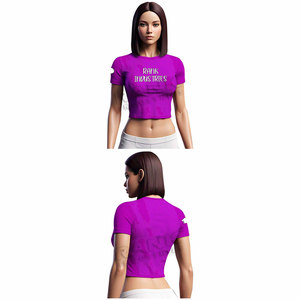 Meilleurs t-shirts courts pour femmes fabriqués par des fabricants, tendance actuelle, vente en gros de t-shirts courts pour femmes - Product Image 5