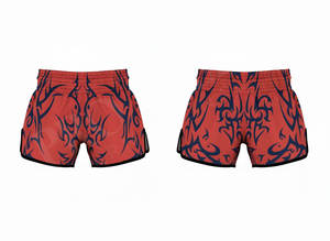 Shorts de Muay Thai OEM de haute qualité pour l'entraînement professionnel, avec design imprimé par sublimation sur toute la surface, pour la lutte au ring. - Product Image 3