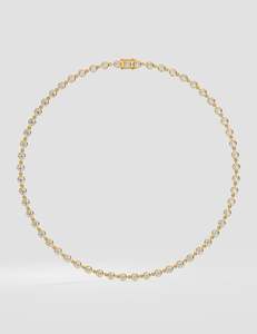 Collier tennis en diamant Célestine de qualité supérieure pour hommes et femmes, diamants de laboratoire, argent sterling, 9KT, 10KT, 14KT, 18KT |   16 pouces - Product Image 6