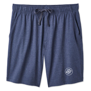 Pantalones Cortos Bermuda Personalizados para Hombre, 100% Algodón, Color Sólido, Cintura Media, Cierre de Cremallera Elástico, Secado Rápido, Impermeables, Deportivos, Casuales - Product Image 2
