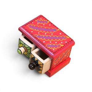 Handcrafted Wooden 2 Drawer <b>Storage</b> <b>Box</b> Decorative <b>Mini</b> Drawer Organizer Hand Painted Wooden Cabinet Jewelry <b>Storage</b> <b>Box</b> Home De - Product Image 3
