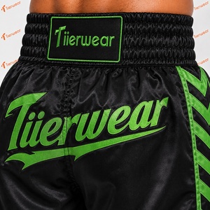 Professional Muay Thai <b>Shorts</b> 100% Polyester 185 GSM Satin Lightweight Quick Dry Breathable Unisex Boxing Kickboxing Training - Product Image 6