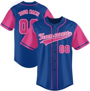 Maillot de baseball 100 % polyester pour homme et jeune, maillots de softball personnalisés, uniformes unisexes, t-shirt imprimé numérique à boutons style hip-hop - Product Image 1