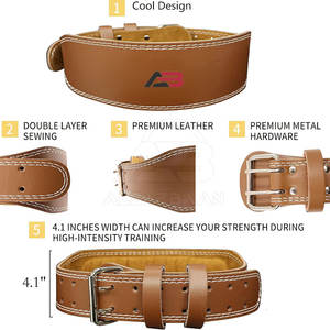 Ceinture de musculation sur mesure, design personnalisé, matériau durable, ceinture de fitness en gros, haute qualité, légère - Product Image 3