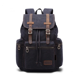 N&L Canvas Laptop <b>Backpack</b> Unisex Retro Style 36-59L Durable Softback with Buckle Closure and Shoulder <b>Straps</b> - Product Image 2