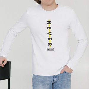 T-shirt de sport pour homme, toucher doux, haute qualité, personnalisable, 100% coton, manches longues, col rond, uni, anti-rides, séchage rapide, respirant - Product Image 4